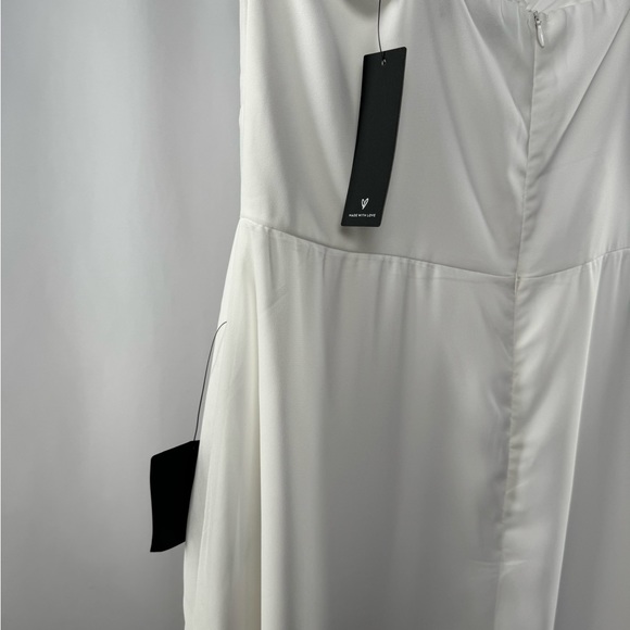 NWT Lulus The Way to Love Ruffled Maxi Dress in White Size Extra Large - Picture 7 of 10